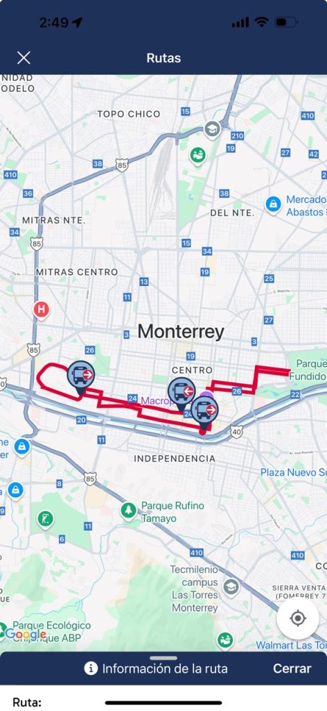 regioruta_app - Punto Critico mapa-del-circuito-D-de-la-regio-ruta-transporte-gratuito-de-monterrey