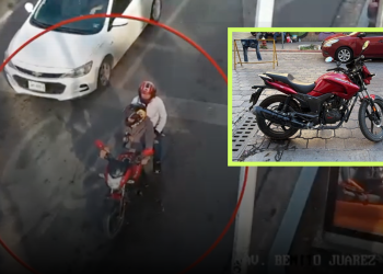 motocicleta-robada-policía-de-monterrey-cámaras-del-c4-pareja-detenida