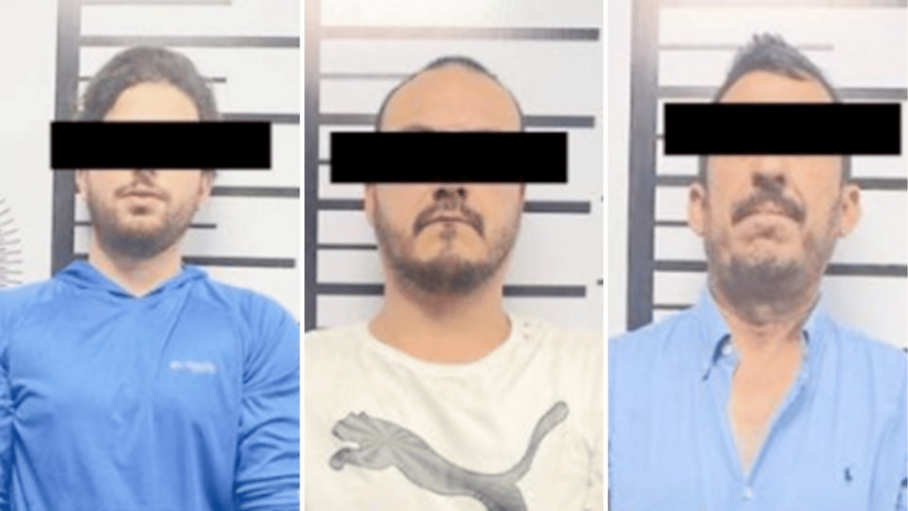 elementos de Seguridad en Santiago detienen a los tres involucrados